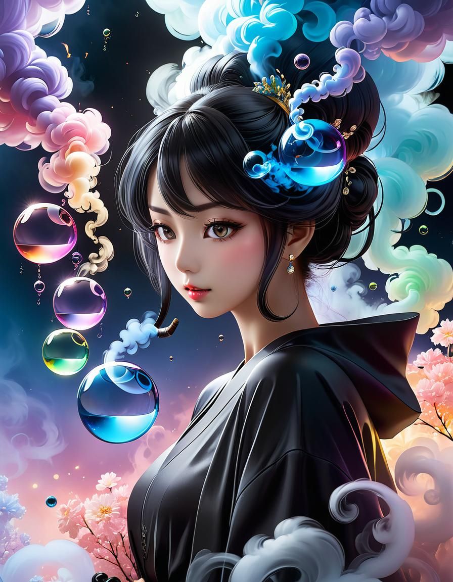 Demoness in Glass Orbs, Anime Key Visual