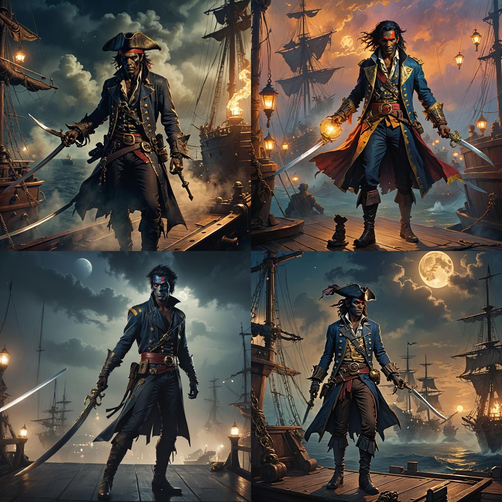 Nightcrawler Reimagined as a Pirate