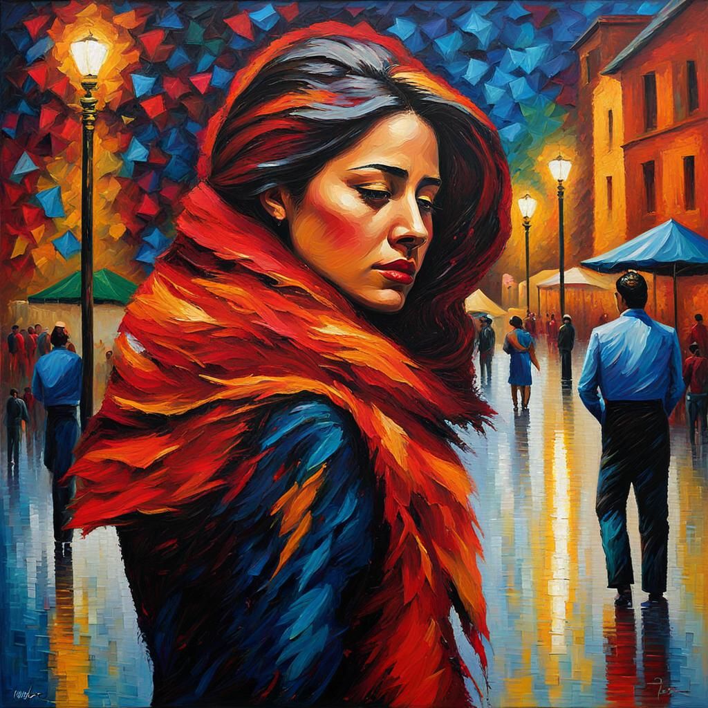 Expressive Tango Dancer's Heartbreak in Argentina