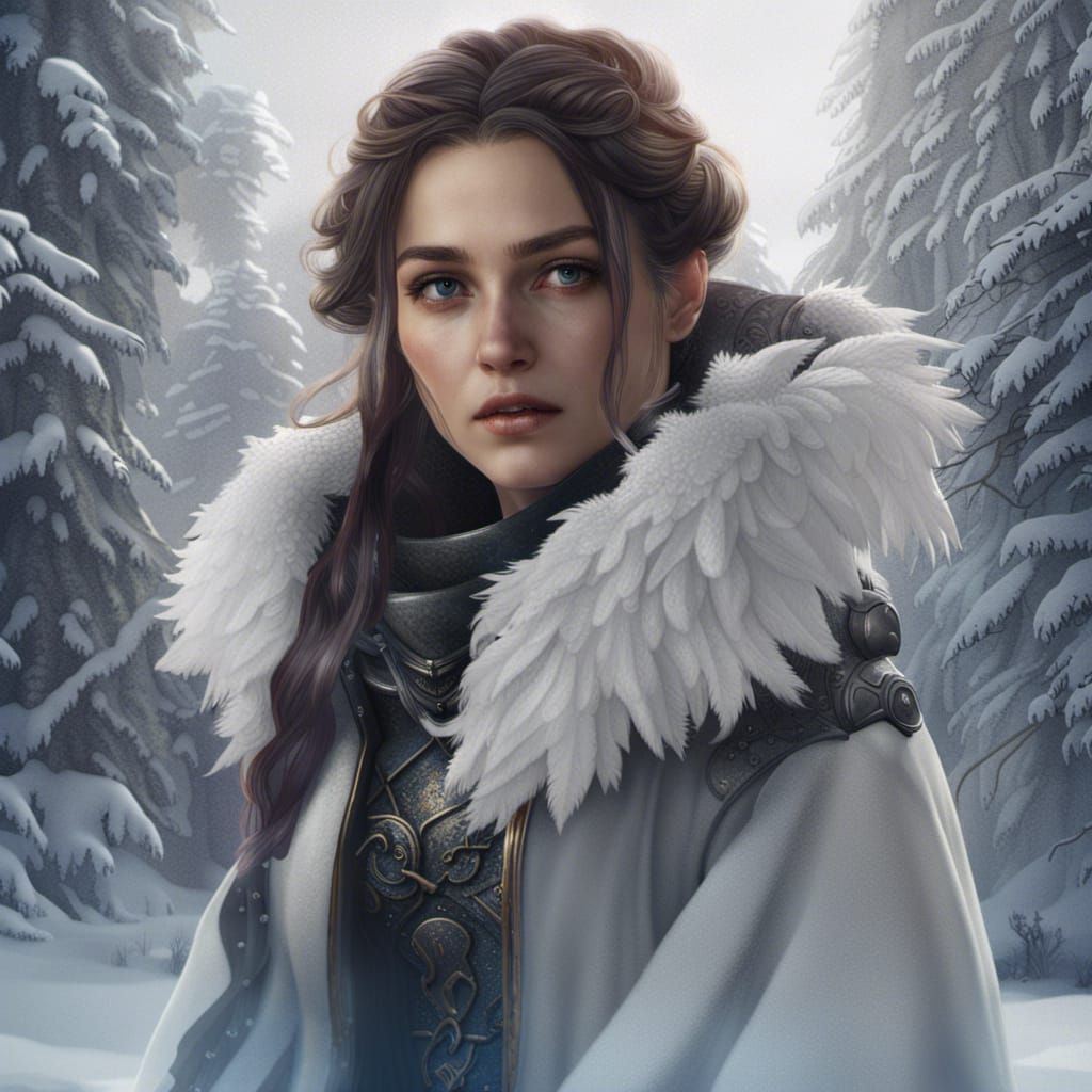 Fantastical Snowy Portraits in Deep Color