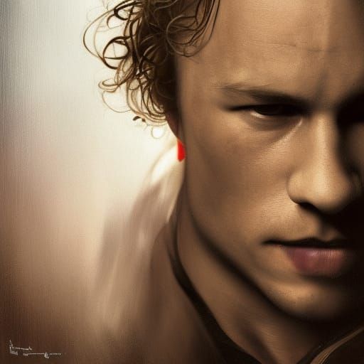 Heath Ledger as William: Detailed Portrait