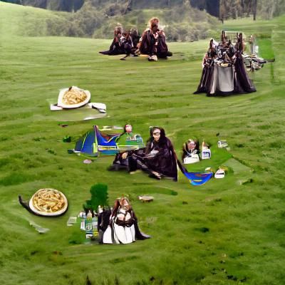 Dunedain Picnic with Gondor Stewards