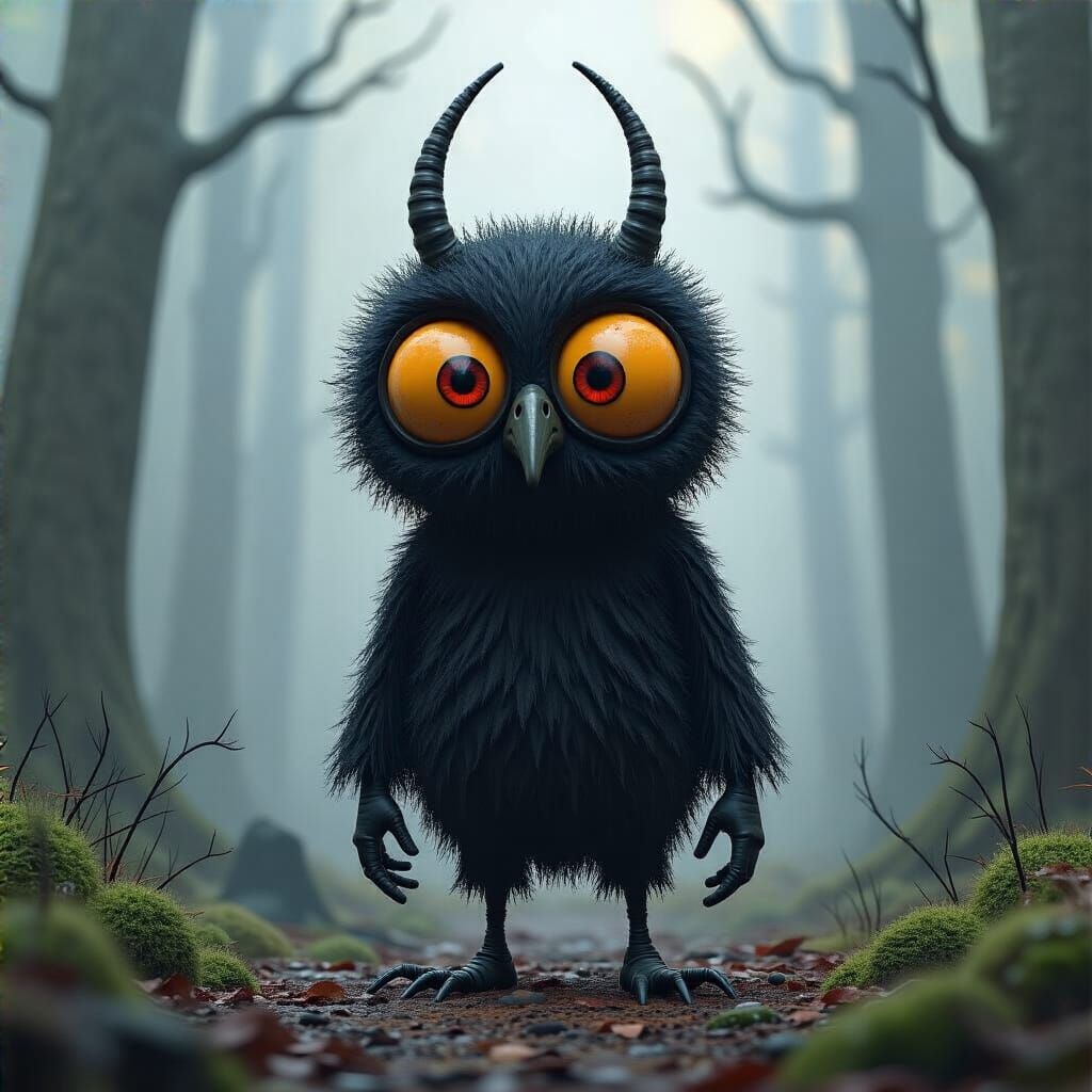 Grimdark Character Rendered in Pixar Style