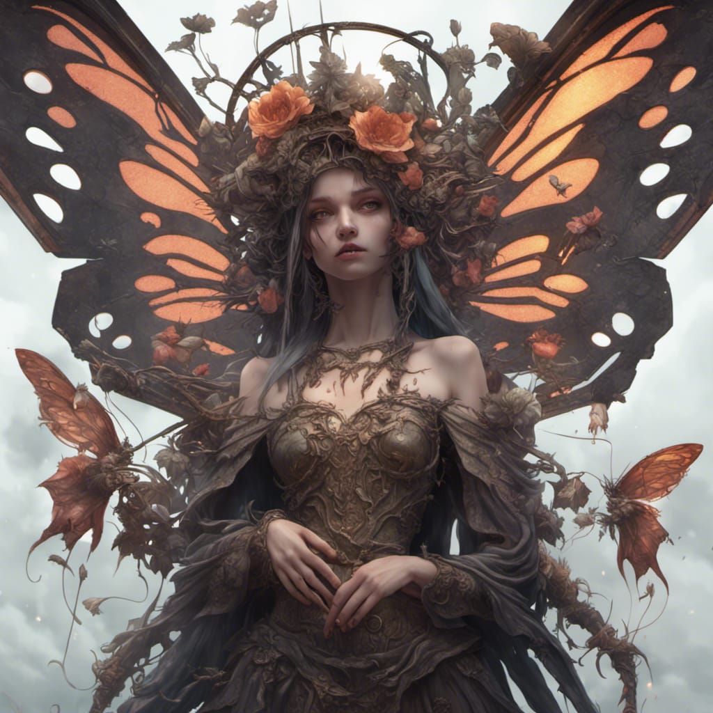 Dark Fantasy Fairies in Hyperdetailed Digital Art