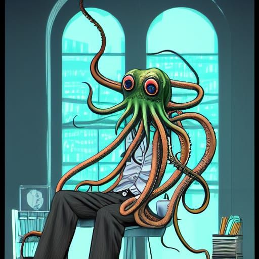 Cthulhu at his office job