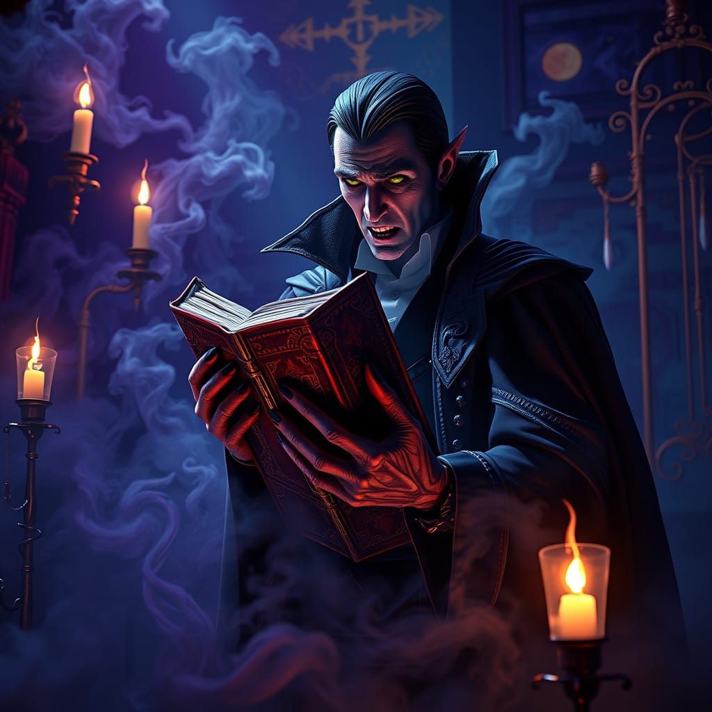 Mysterious Vampire Master of the Dark Arts