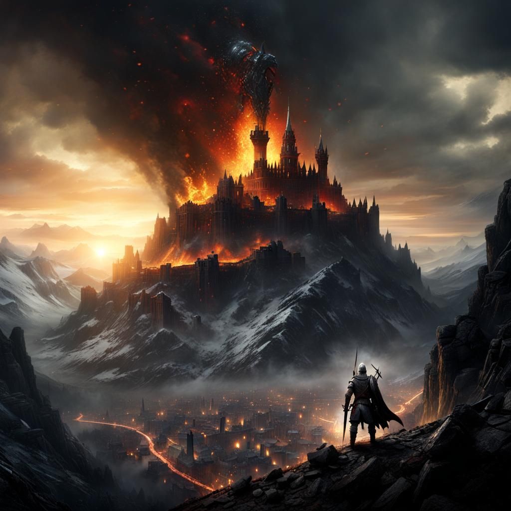 Epic Dark Souls Battle Against Mountain Giant