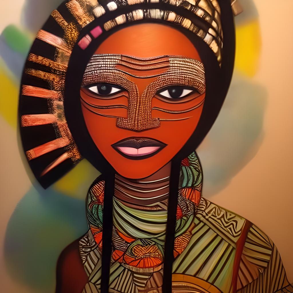 Serene African Queen Masterpiece