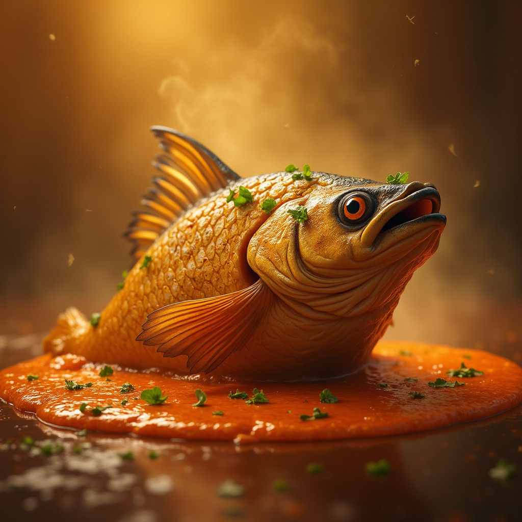 Curry Fish Head with Gravy, Fantasy Concept Art