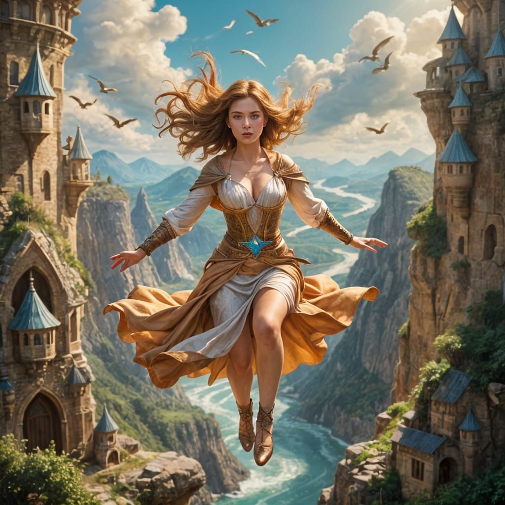 Sorceress in Flight