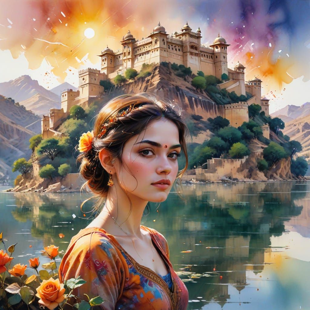 Golden Hour Majesty at Amber Fort of Jaipur