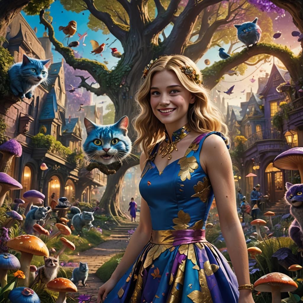 Alice in Wonderland: A Whimsical Digital Painting