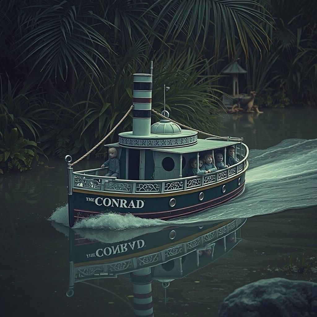 Rag Doll Crew on Tin Steamboat in Jungle