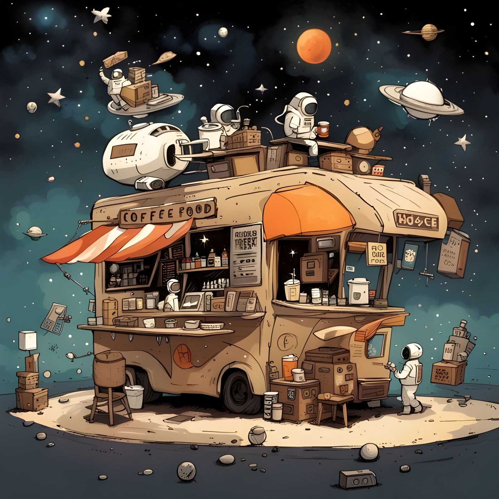 Mum and Pop's, Space Rock Cafe