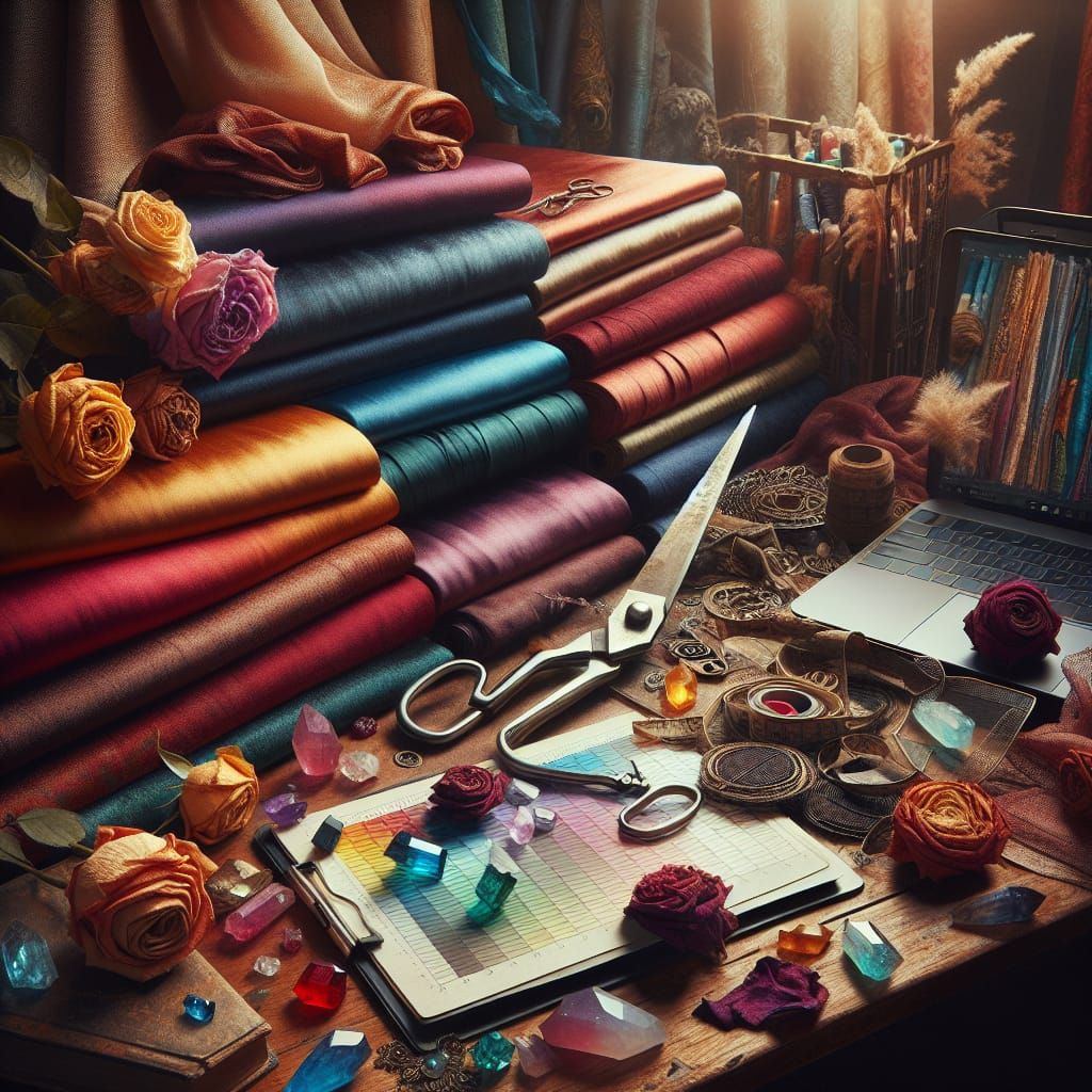 Fabric, Crystals, and Technology: A Creative Scene