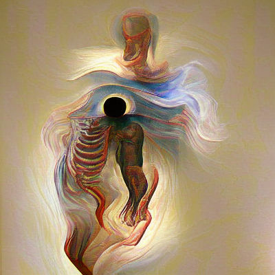 Ethereal Soul Leaving Body: Spiritual Art