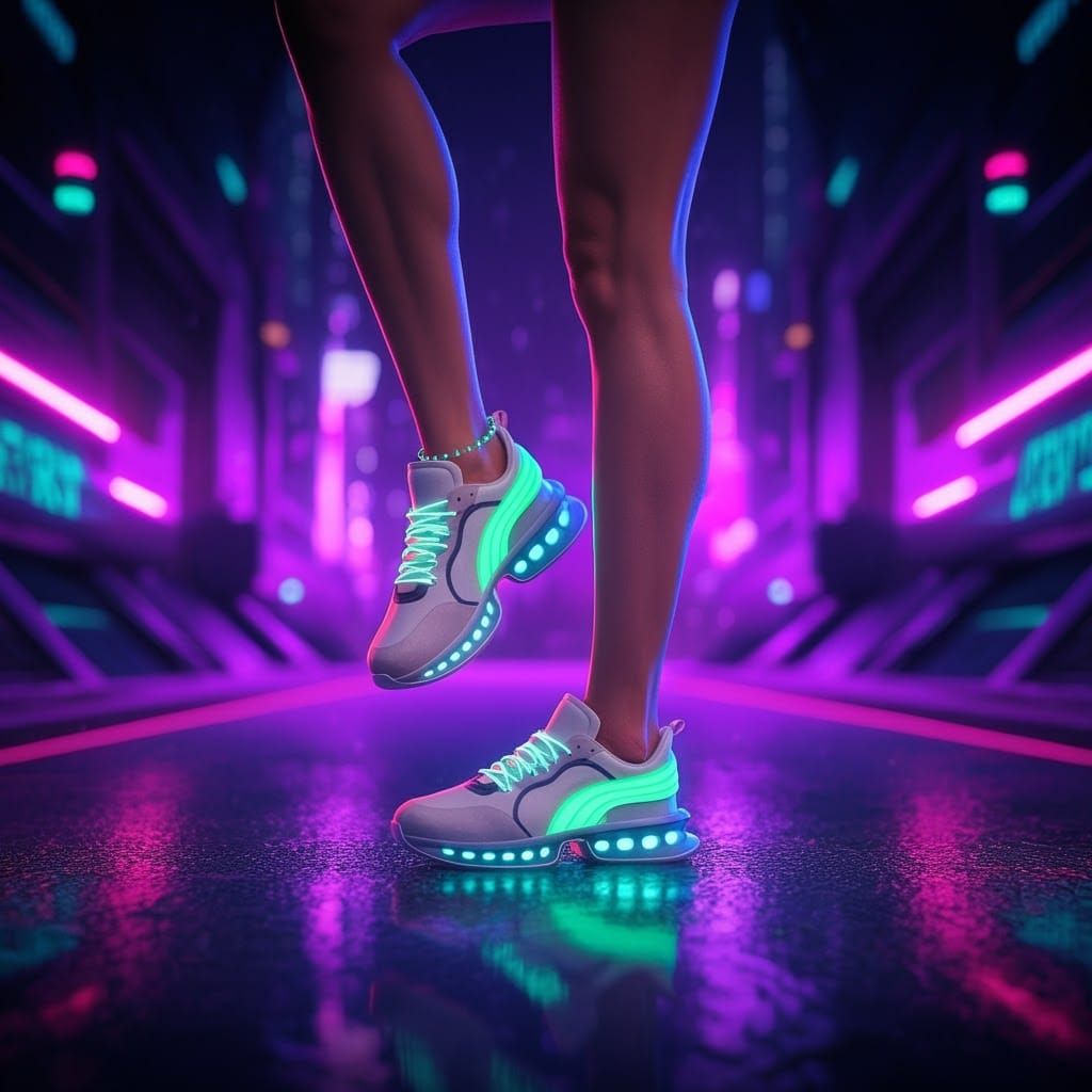 Advertisement for yoghurt-shot sneakers, keep your feet fres...