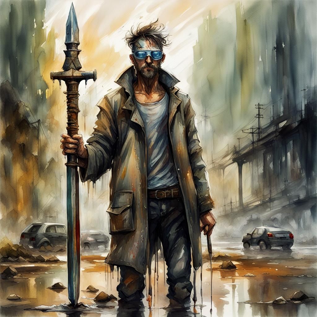 King Author Reunites with Excalibur After The Apocalypse.