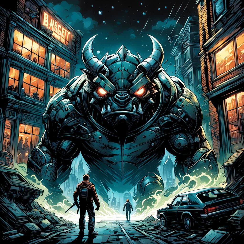 Fred Bassett in Comic Book Art Style