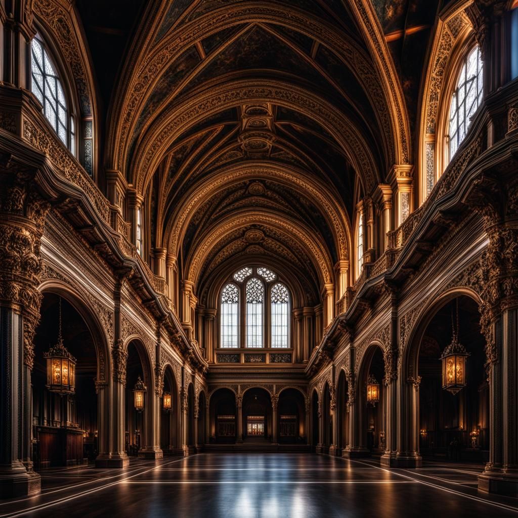 Hyperrealistic Architecture with Intricate Details in HDR