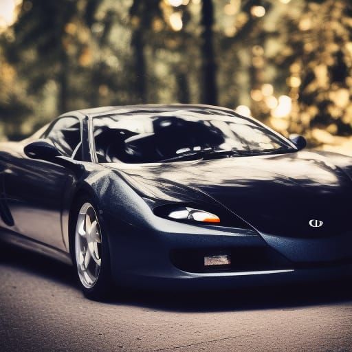 Supercar in Professional Photography Style
