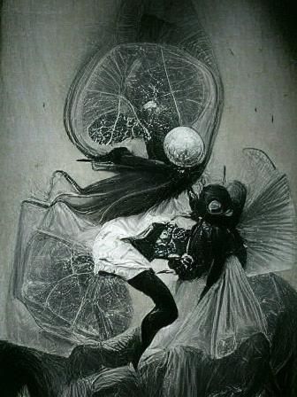 Magical Girl Transformation in Victorian Goth Style