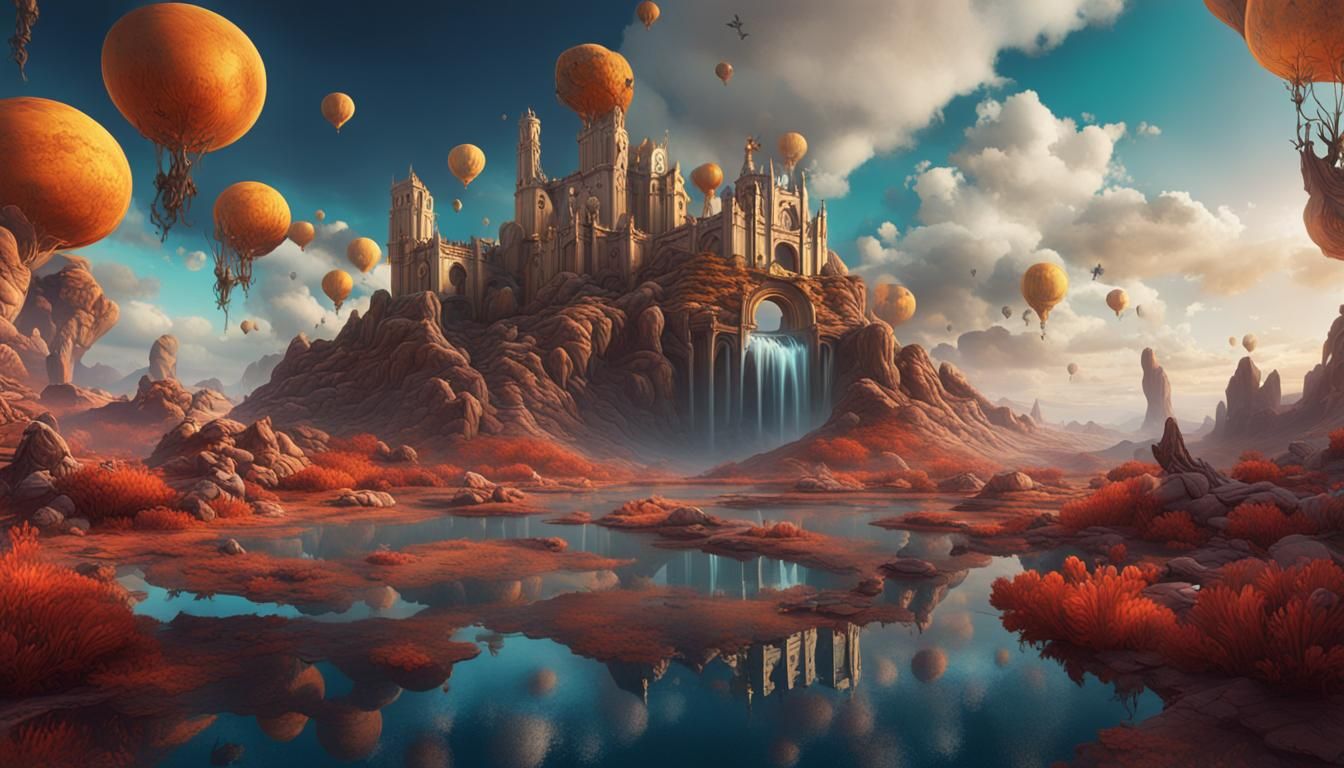 Surrealist Dreamscape in Salvador Dalí Style