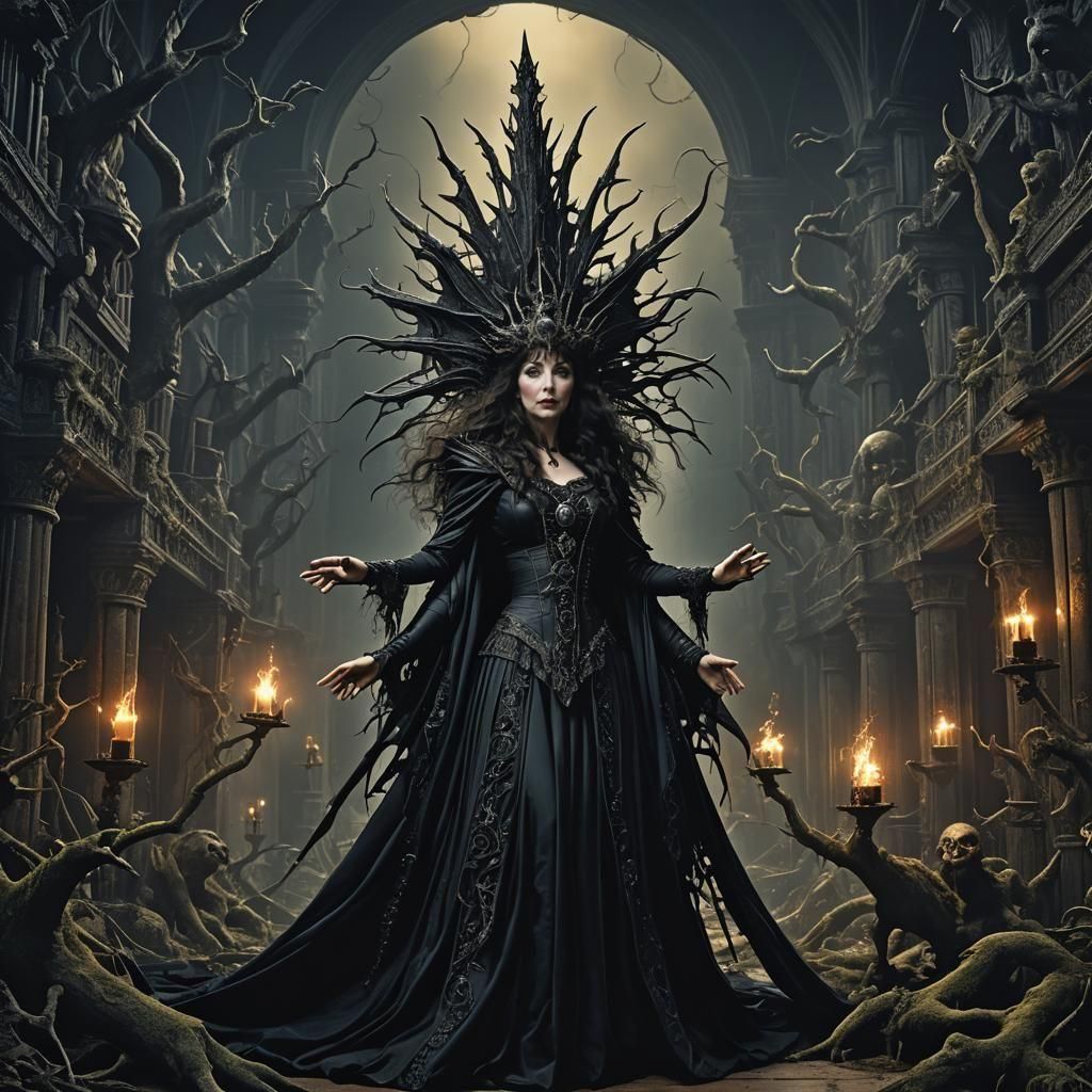 Dark Witch Queen: Cinematic Digital Painting