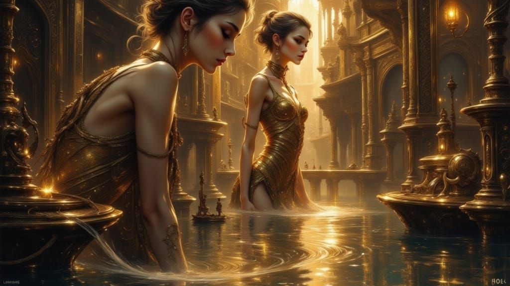 Mysterious Oil Painting Inspired by Old Masters