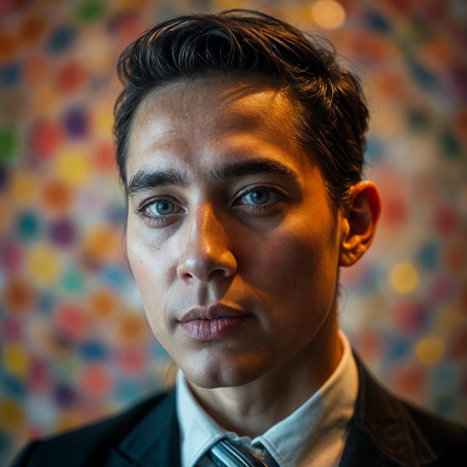 Dramatic Hyperrealistic Portrait with Cinematic Lighting