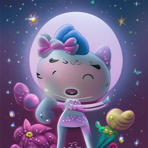 My Melody and Hello Kitty Moonlit Fantasy