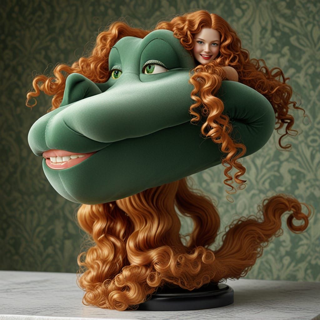 Elegant Art Deco Beauty with Ginger Hair