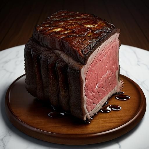 Prime rib by Ralph Goings hyperrealism hypnotic photograph photorealistic