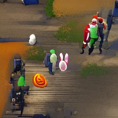 Santa, Easter Bunny and Pumpkin Walk Into a Bar