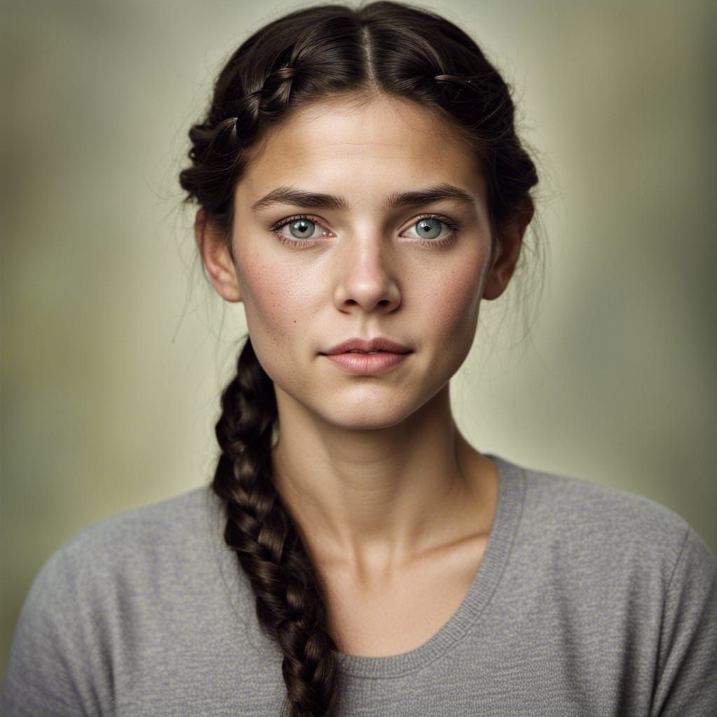 Teenage Woman Portrait in Professional Photography Style