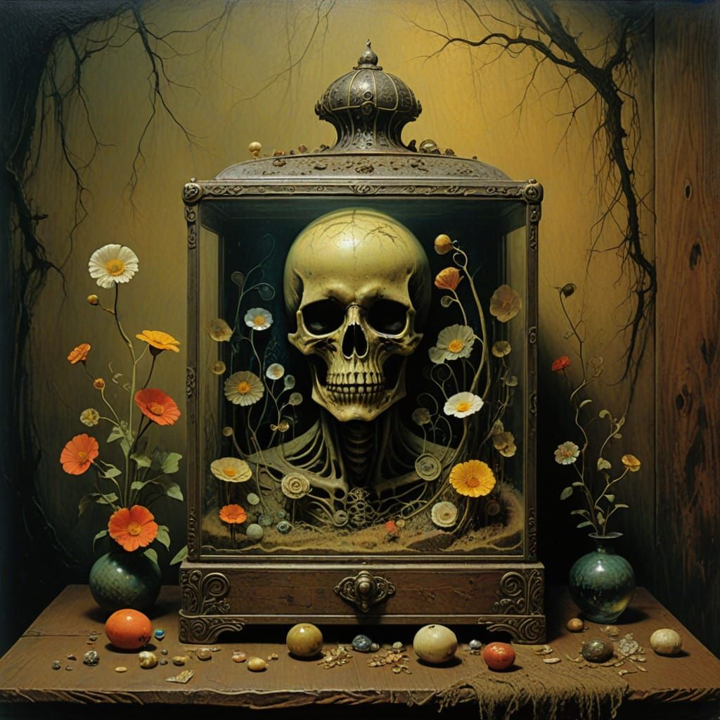 Vintage Jewelry Box in a Haunting Victorian Setting