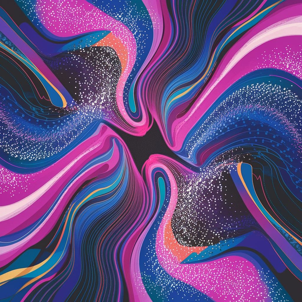 Tender Pink Dynamic Abstract Texture