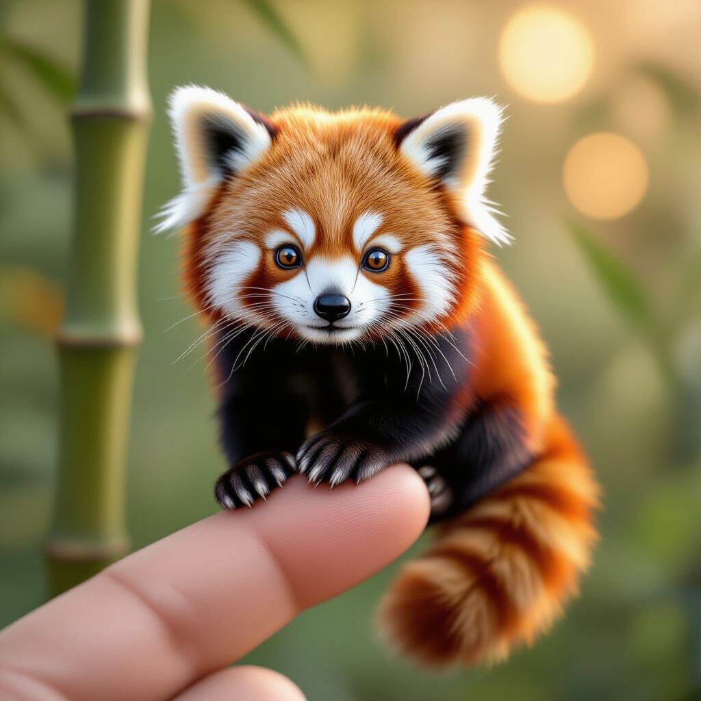 Red Panda – A Breath of Magic on the Fingertip🐾