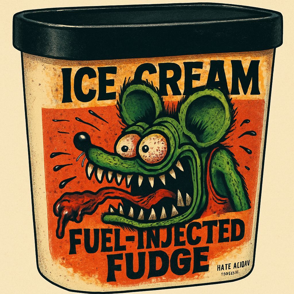 Rat Fink Fuel-Injected Fudge Ice Cream