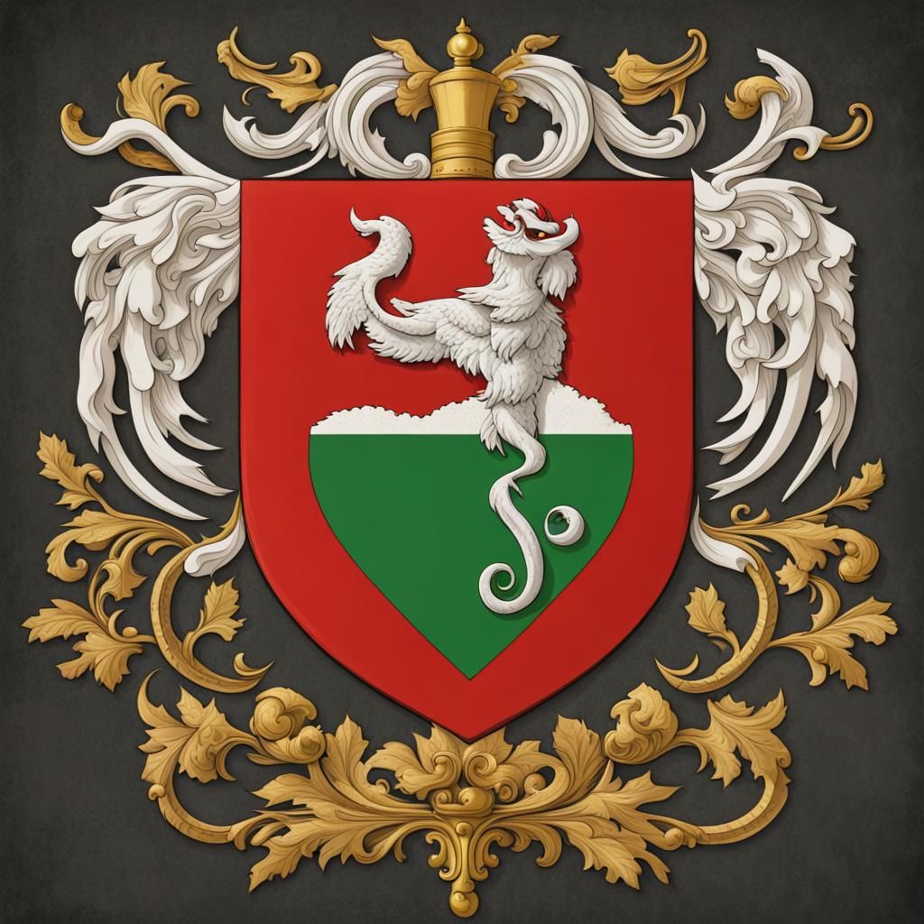 Italian Family Crest: AI Generated Heraldry