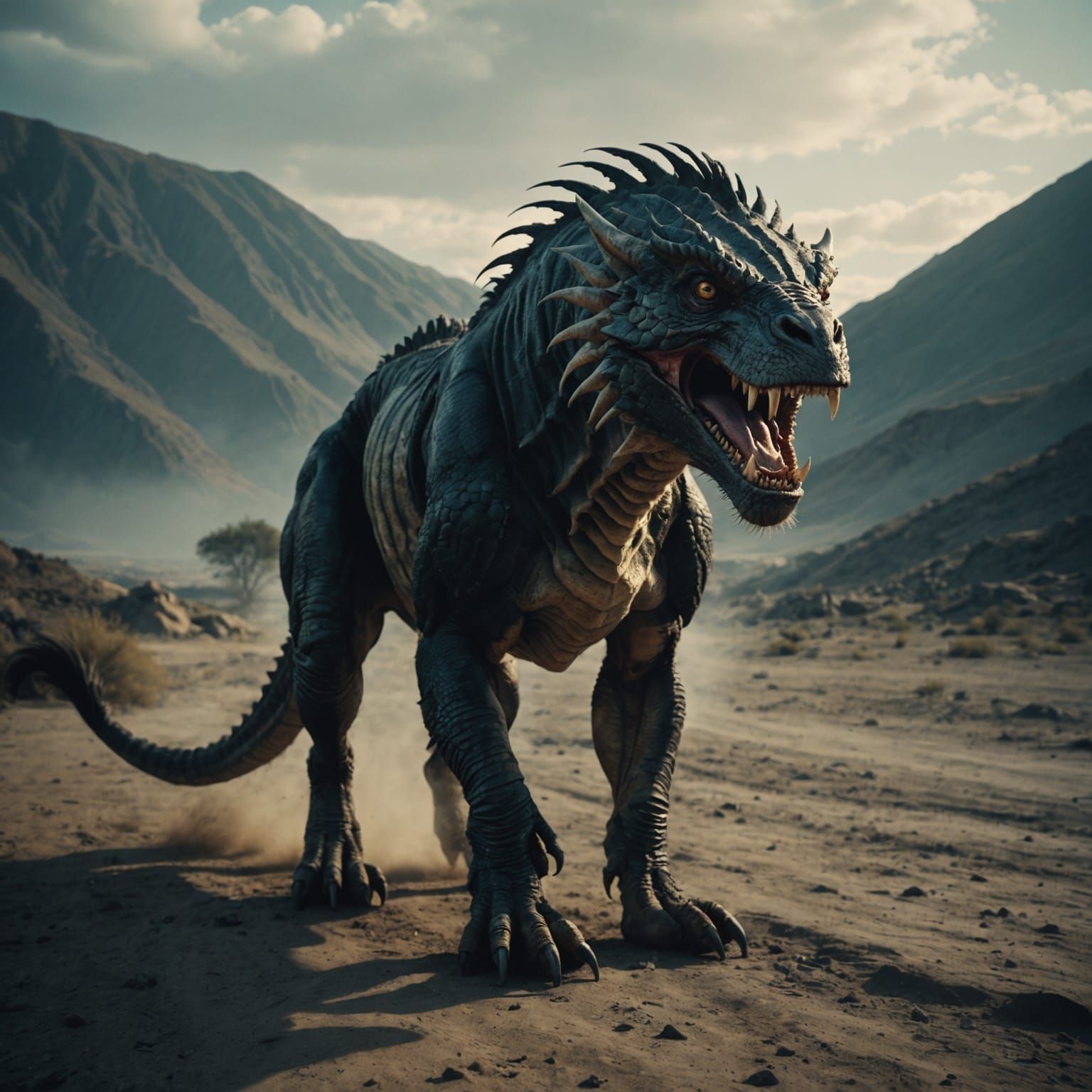 Dramatic Chimera Cinematic Film Still