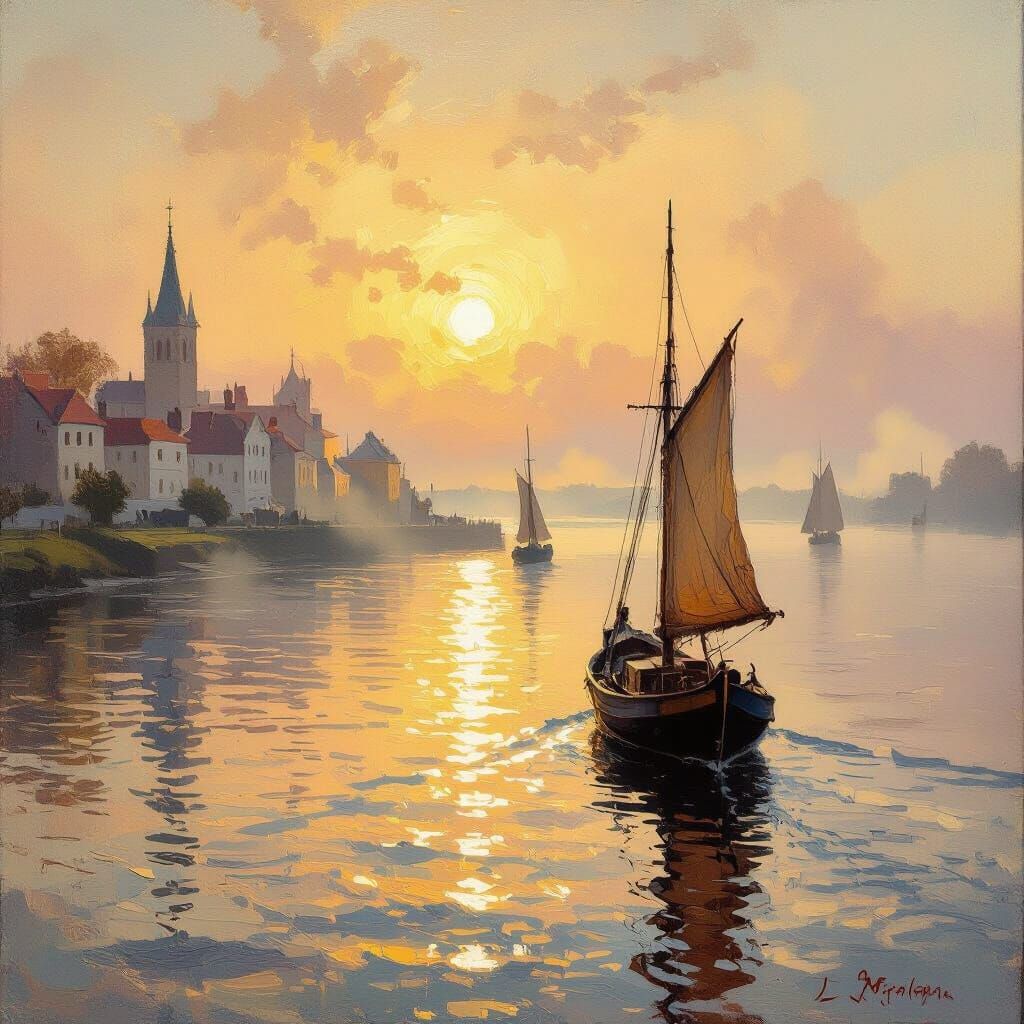 Seascape Masterpiece: Quillebeuf at Seine Mouth