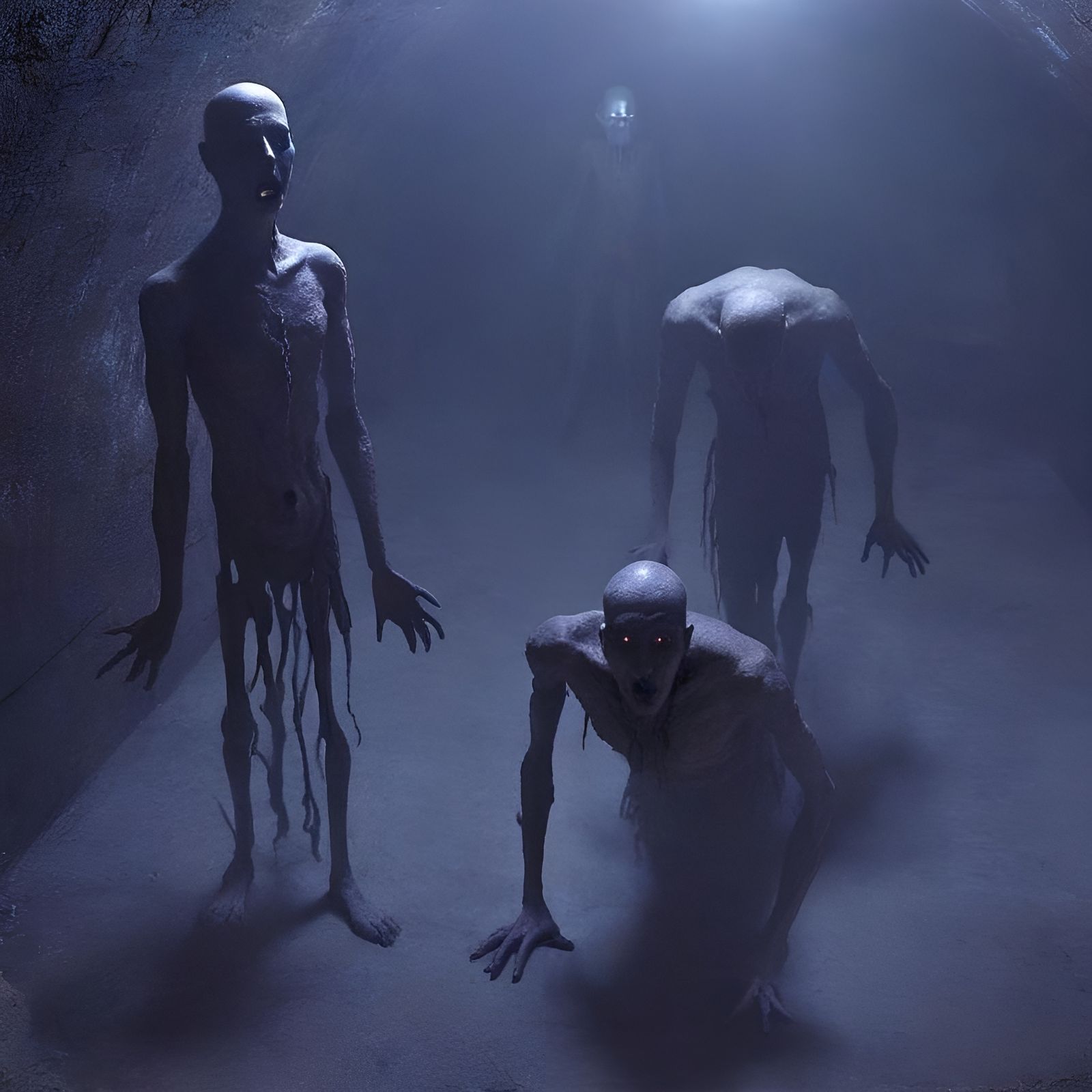 Eerie Underground Chamber of Mysterious Shadows