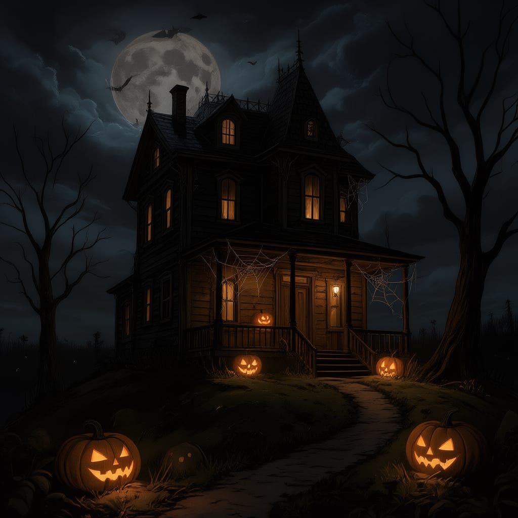 Spooky Halloween Scene