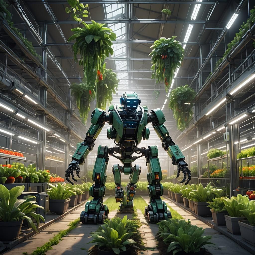Automated Indoor Farm with Multi-Arm Robot