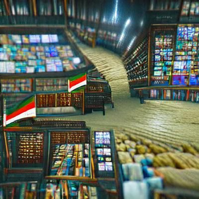 Vast Library of Books in 8K Resolution