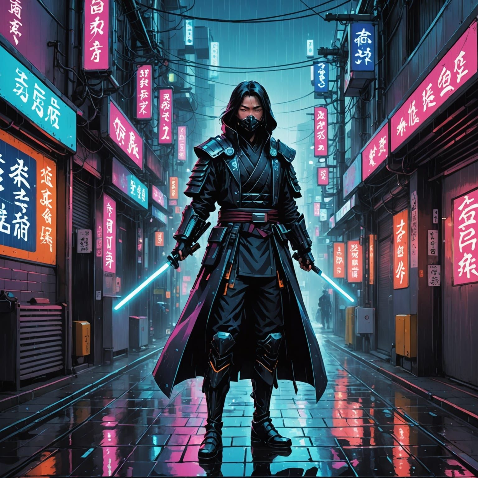 A cryo-genetically enhanced street samurai from Neo-Kyoto 2099