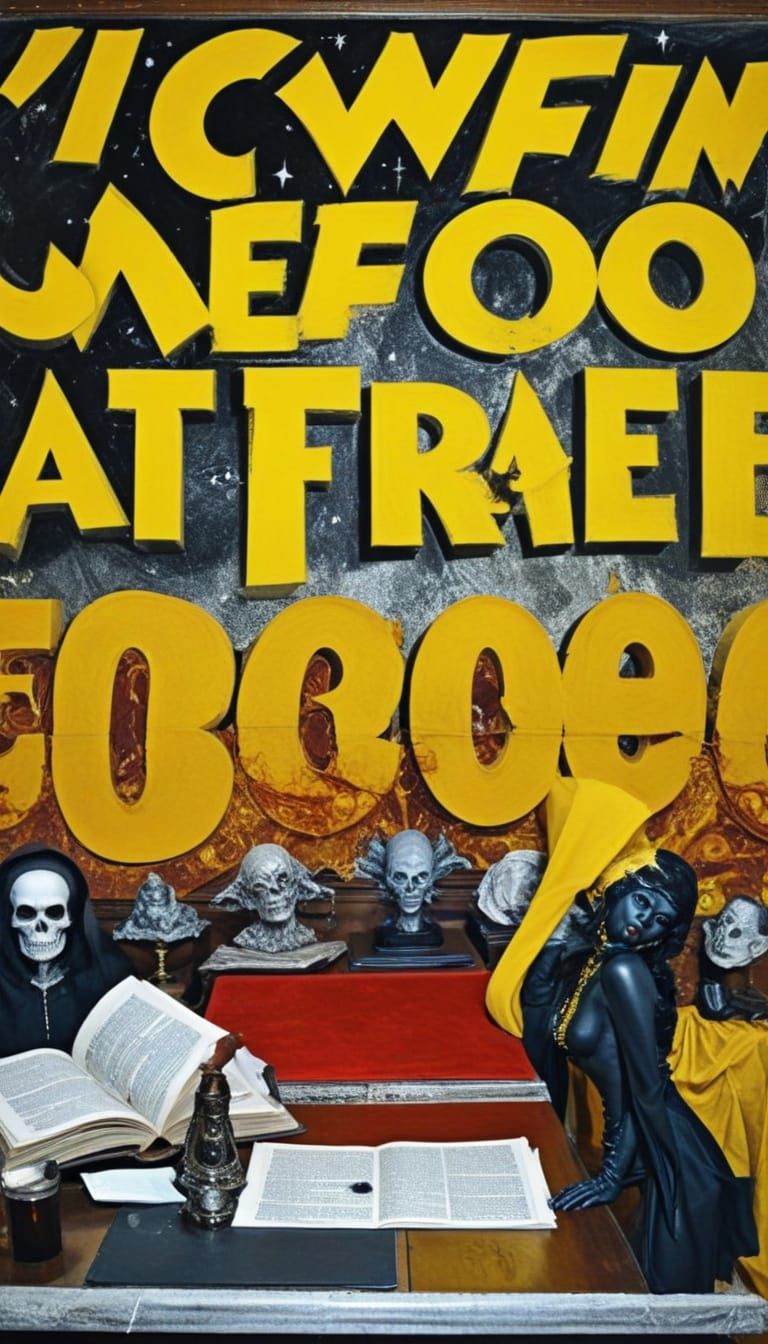 Surreal Goddess of the Cosmos in a Cyberpunk Study