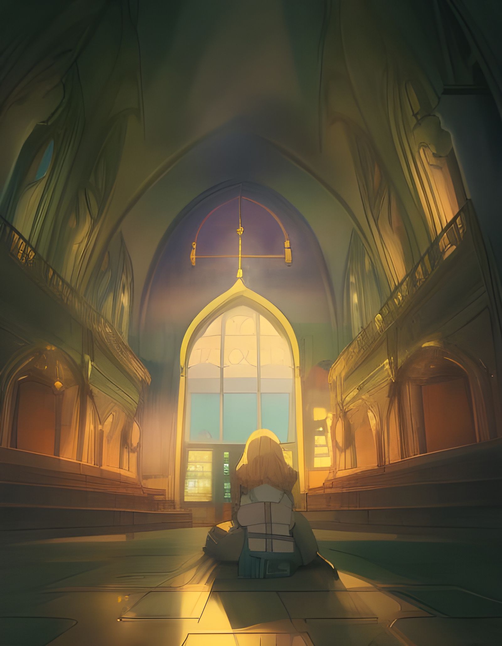 St. Zuck in Anime Key Visual Style