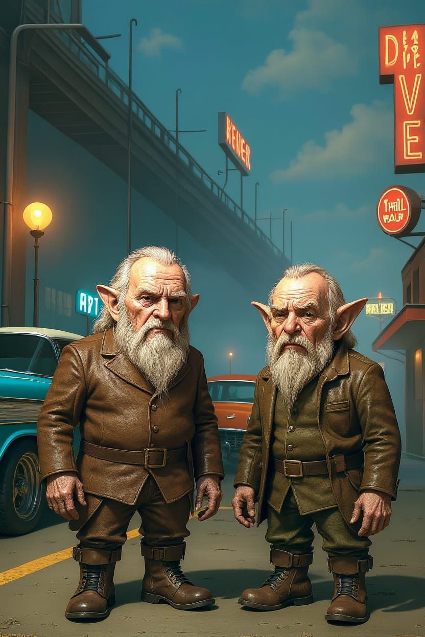 Dwarfs Replace Aliens in AI Generated Image